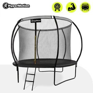 Trampolina ogrodowa XL dla dzieci HyperMotion - 305 cm 10FT - z drabinką i siatką wewnętrzną - do domu i ogrodu