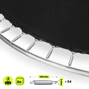 Trampolina ogrodowa XL dla dzieci HyperMotion - 305 cm 10FT - z drabinką i siatką wewnętrzną - do domu i ogrodu