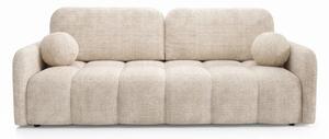 Sofa ZEN Rozkładana Dwuosobowa Beżowa Szenil Nowoczesna