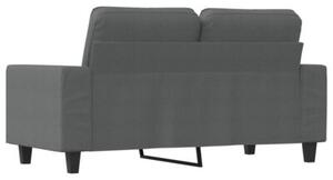 Sofa 2-osobowa, ciemnoszara, 120 cm, tapicerowana tkaninÄ