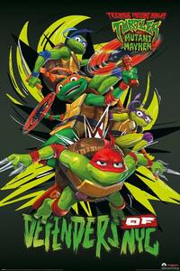 Plakat, Obraz Teenage Mutant Ninja Turtles Mutant Mayhem - Deefenders Of Nyc, (61 x 91.5 cm)