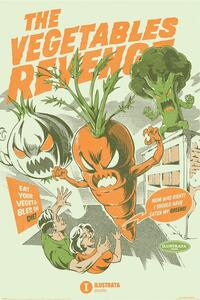 Plakat, Obraz Ilustrata - The Vegetables Revenge, (61 x 91.5 cm)