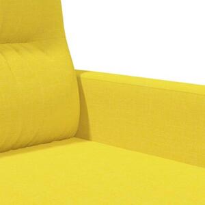 Sofa 2-osobowa, jasnoÅ¼Ã³Åta, 120 cm, tapicerowana tkaninÄ