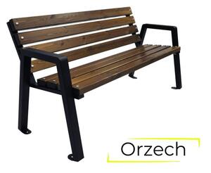 Ławka osiedlowa 175 cm orzech | Umeblowana.com