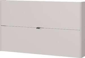 Kremowa uchylna/wisząca szafka na buty w dekorze dębu 140x83x18 cm Ameca – Germania