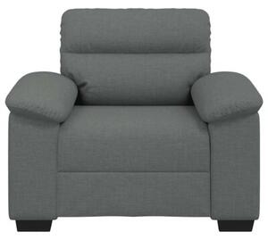 Sofa fotel ciemnoszary 100x81x84 cm tkanina