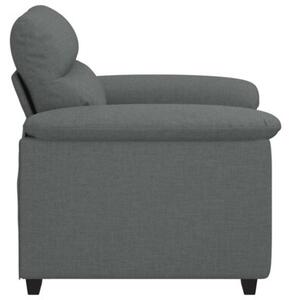 Sofa fotel ciemnoszary 100x81x84 cm tkanina