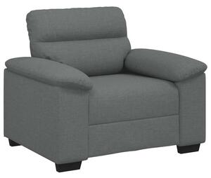 Sofa fotel ciemnoszary 100x81x84 cm tkanina