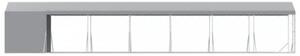 Kojec dla psa, z dachem, srebrny, 2x14x2,5m, stal galwanizowana