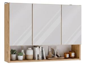 Wisząca szafka łazienkowa z lustrem 80cm | Umeblowana.com