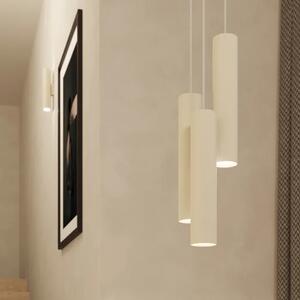 Beżowa wisząca lampa pojedyncza tuba P4-K43
