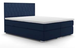 Wyjątkowe nowoczesne łóżko kontynentalne z materacem i pojemnikiem na pościel PARIS 120x200