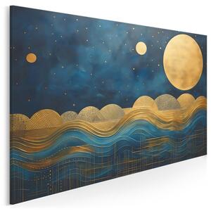 Błękitne marzenia - nowoczesny obraz na płótnie - 120x80 cm
