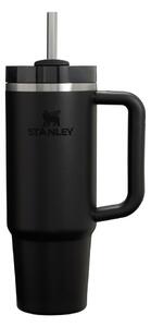 Czarny termos ze stali nierdzewnej ze słomką 890 ml Quencher H2.O FlowState™ Tumbler Black 2.0 – Stanley