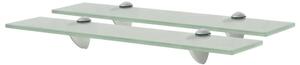 Półki szklane, 2 szt., 50 x 10 cm, 8 mm