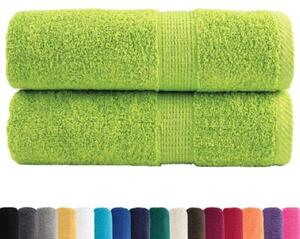 Ręczniki toaletowe premium solund 2 szt. zielone jabłko 30x30 cm 600 GSM