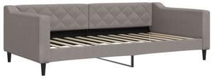 Sofa z funkcją spania, kolor taupe, 100x200 cm, obita tkaniną