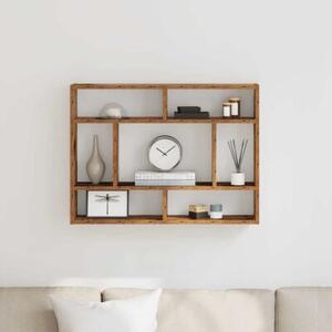 Półka ścienna, stare drewno 75x16x55cm, materiał drewnopochodny