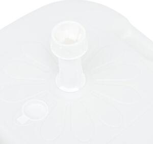 Podstawa pod parasol, wypełniana wodą/piaskiem, 16 l, biała