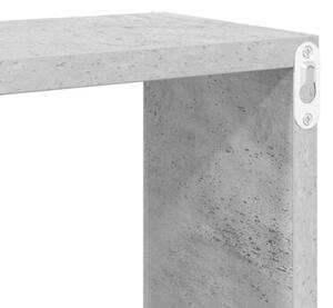 Półki ścienne kostki 4 szt., szarość betonu, 60x15x23 cm