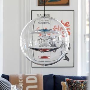 Lampa Wisząca Verpan, VP Globe, ściemnialny, transparentny, salon, tworzywo sztuczne, design