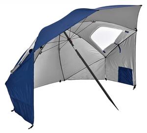 Parasol plażowy SOLARO z filtrem UV 210x200 cm, niebieski