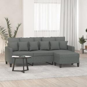 Sofa 3-osobowa z podnÃ³Å¼kiem, ciemnoszary, 180 cm, tkaninÄ