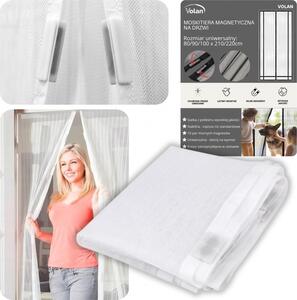 Volan moskitiera magnetyczna na drzwi balkonowe 80/90/100 x 210/220 magnesy