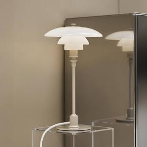 Louis Poulsen Lampa stołowa PH 2/1, kremowy / amber, salon / jadalnia, mosiądz, design