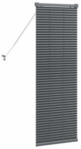 Nowoczesne żaluzje weneckie ciemnoszare 130 x 40 cm z aluminium