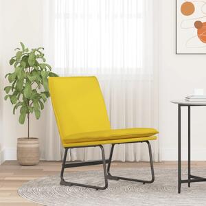 Krzesło wypoczynkowe, żółty, 52x75x76 cm, obite tkaniną