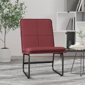 Krzesło wypoczynkowe, czerwone, 54x75x76 cm, sztuczna skóra