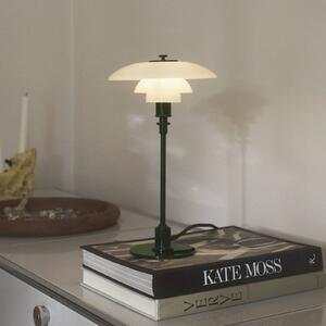 Louis Poulsen Lampa stołowa PH 2/1, zielony, salon / jadalnia, mosiądz, design