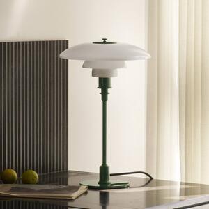 Louis Poulsen Lampa stołowa PH 3/2, zielony, salon / jadalnia, mosiądz, design