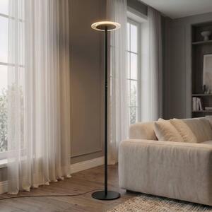 Lampa stojąca Frile Arcchio, możliwość ściemniania, czarny, salon / jadalnia, aluminium, nowoczesny