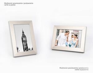 Srebrna ramka na zdjęcia w rozmiarze 10x15 cm FRAMAI®