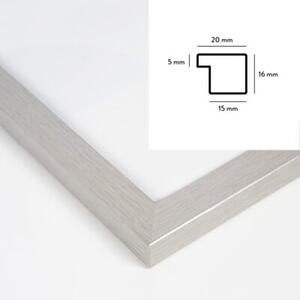 Srebrna ramka na zdjęcia w rozmiarze 10x15 cm FRAMAI®