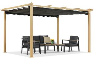 Pergola tarasowa Barbados 3x4 m Garden Point woodlike-antracyt