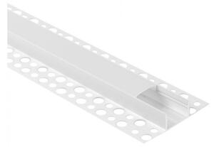 Profil do taśm LED GNS01 natynkowy biały + klosz mrożony 1m Ecolight