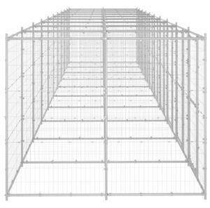 Kojec zewnętrzny dla psa, stal galwanizowana, 24,2 m²