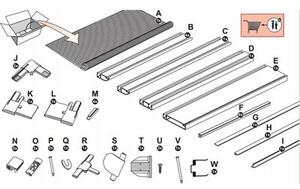 Moskitiera EASY LIFE MAKO 000-2124 Basic Plus Alu (100 x 215 cm) Biały
