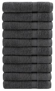 Ręczniki premium, solund 10 szt., antracytowe, 100x200 cm, 600 g/m²