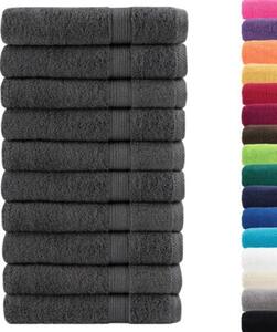 Ręczniki premium, solund 10 szt., antracytowe, 100x200 cm, 600 g/m²