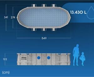Basen stelażowy ogrodowy 549x274x122 Bestway 56716N