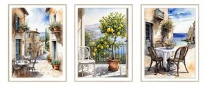 Obrazy zestaw 3 szt. 30x40 cm Tuscany