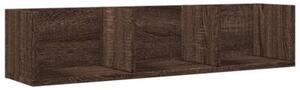 Szafki wiszące, 2 szt., brązowy dąb, 75x18x16,5 cm