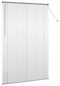 Nowoczesne żaluzje weneckie ciemnoszare 220 x 145 cm z aluminium