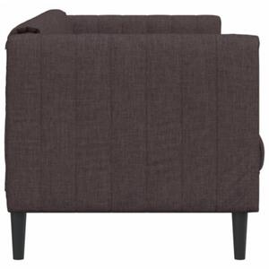 Sofa 2-osobowa, ciemnobrÄ zowa, tapicerowana tkaninÄ