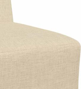 ModuÅowa sofa bez podÅokietnikÃ³w kremowa 55 cm tkanina