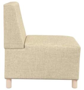 ModuÅowa sofa bez podÅokietnikÃ³w kremowa 55 cm tkanina